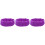 3Pièces Couvre-Oreilles Violet Élastique Confortable Hiver 3