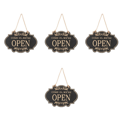4Pièces Panneaux Accroche Porte Ouvert Fermé Décor 1