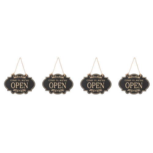4Pièces Panneaux Accroche Porte Ouvert Fermé Décor 2