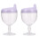 2Pièces Gobelets Bébé Violet Antifuite Design Élégant 2