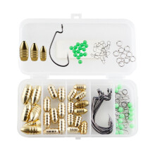 Precision Engineered Fishing Lure Set, Brass Spinner Blades With Storage Box For Easy Classification And Portability