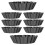 32Pcs Durable Black Mini Tart Pans Removable Bottoms for Baking 3