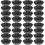 32Pcs Durable Black Mini Tart Pans Removable Bottoms for Baking 6