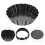 32Pcs Durable Black Mini Tart Pans Removable Bottoms for Baking 11