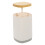 2Pcs Stylish Grey Floss Box with Bamboo Lid Toothpick Holder 9