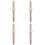 4Pièces De Mode Rose, Bracelet Et Ajustable Pour 4