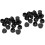 40Pièces Cache-Trous Câbles Caoutchouc Noir Pour Mobilier 5