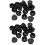 40Pièces Cache-Trous Câbles Caoutchouc Noir Pour Mobilier 6