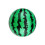 2Pièces Ballon Pastèque Gonflable Vert Pour Jeux D'extérieur Enfants 2