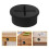 40Pièces Cache-Trous Câbles Caoutchouc Noir Pour Mobilier 10