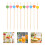 800Pièces Piques Portables Créatifs Décor Barbecue Apéritifs 8