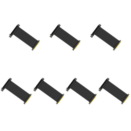7Pcs Pci Express Riser Cable 3.0 GPU Extension Black Flexible Durable 1