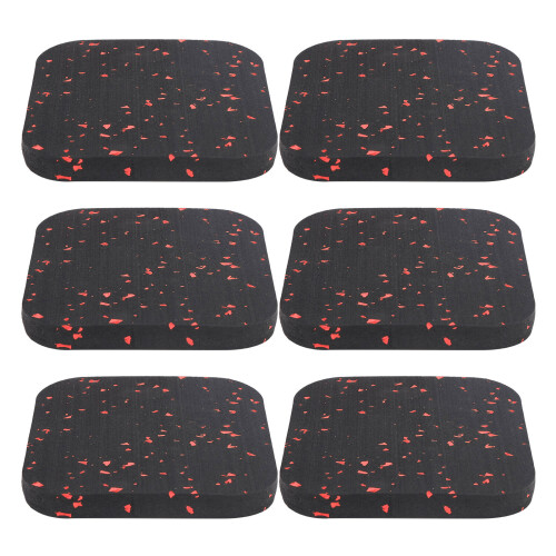 6 Pack Treadmill Mat Rubber Cushion Quiet