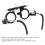 Optician Eye Test Frame for Vision Screening, 360 Rotation Clear Scale Lines, Full Function Optometry Frame with Adjustable Nose Pad Height and 7