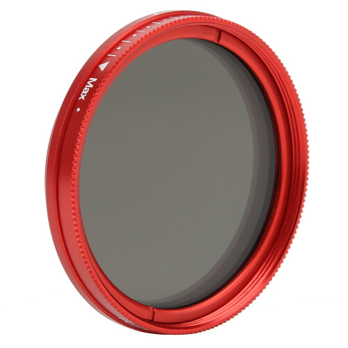 Adjustable 40.5mm Neutral Density ND Filter for Camera Lens, Red