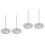 4Pcs Silver Receipt Spike Metal Menu Fork for Office and Cafe 4
