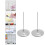 4Pcs Silver Receipt Spike Metal Menu Fork for Office and Cafe 8