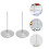 4Pcs Silver Receipt Spike Metal Menu Fork for Office and Cafe 10