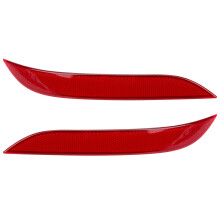 Achterbumperreflector voor BMW E60/E61-modellen, achterbumperreflector met zacht lichtontwerp voor veiliger rijden 's nachts, weerbestendige