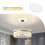 Cache Lumière Rond En PVC PU Résistant 7