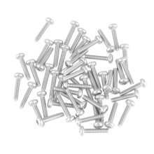 Premium-Maschinenschrauben-Sortiment, hitzebeständige Edelstahlschrauben M2,5 x 12 mm, runde Linsenkopf-Sternschrauben mit niedriger