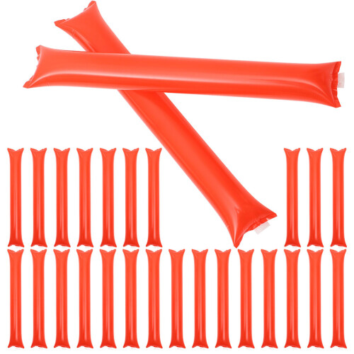 100Pcs Pe Red Inflatable Noise Makers Cheerleading Sticks for Parties 1