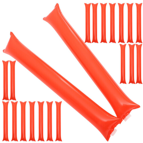 100Pcs Pe Red Inflatable Noise Makers Cheerleading Sticks for Parties 2