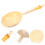 4Pcs Yellow Nylon PVC Mesh Strainer with Handle Kitchen Pasta Colander 7