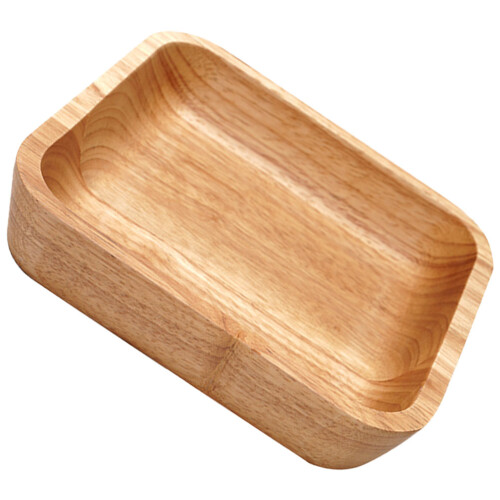 4Pièces Plateaux De Service En Bois Bords Arrondis Sécurisés 2