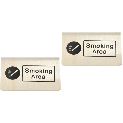 2Pièces Indicateur Zone Inox Beige Pour Lieux Publics 2