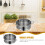 5Pcs Multi-Functional Stainless Steel Steamer Rack for Cooking Food 5