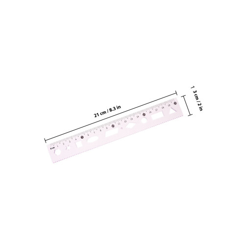 3Ensembles Règle De Plastique Rose Pour École Et 1