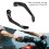 Aluminiumlegierungs-Motorrad-Handschutz Windabweiser Schwarz 5