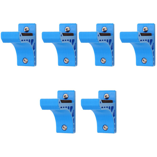 3Pairs Bow Kickstand Blue Wall Bracket Easy Access Bow Storage 2