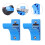 3Pairs Bow Kickstand Blue Wall Bracket Easy Access Bow Storage 11