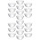 20Pièces Bols Multiusage En Verre Transparent Rigoureux 4