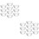 20Pièces Bols Multiusage En Verre Transparent Rigoureux 5
