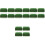16Pièces Raclette Silicone Vert Multi Usage Pour Verre Fenêtre 2