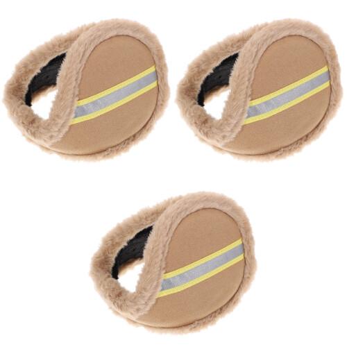3Pièces Bandeau Hiver Kaki Confort Doux Cache-Oreilles Pour 1