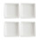 4Pièces Bols Carrés En Céramique Pour Snack Condiments 4