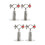 2 Pcs Stainless Steel Pipe Bracket Water Fixing Clamp Adjustable Hose 7