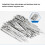 200 Stainless Steel Locking Ties 4.6mm 10