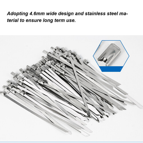 200 Rustproof Steel Ties 4.6mm Width 2