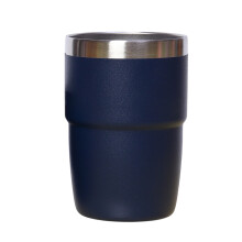 Tazza da caffè Everyday da 350 ml in acciaio inossidabile con impugnatura antiscivolo - 10 eleganti colori disponibili (blu scuro)