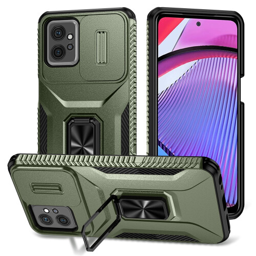 Θήκη βαρέως τύπου για Motorola Moto G Power5G2024 – Διπλή στρώση στρατιωτικού τύπου, συρόμενο