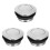 3Pièces Accessoire Cache-Réservoir Métal Argent Facile À Utiliser 2