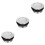 3Pièces Accessoire Cache-Réservoir Métal Argent Facile À Utiliser 5