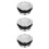 3Pièces Accessoire Cache-Réservoir Métal Argent Facile À Utiliser 8