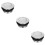 3Pièces Accessoire Cache-Réservoir Métal Argent Facile À Utiliser 9