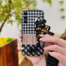 Μαλακή θήκη τηλεφώνου για Samsung Galaxy A15 – Μενταγιόν μαύρου μαργαριταριού,